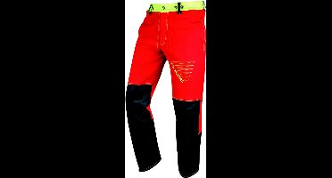 Francital Prior move 4 way stretch kettingzaagbroek klasse 1 - rood/geel - Maat: M - Rood Geel