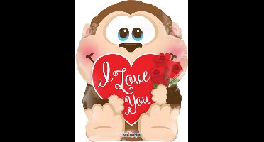 Wefiesta - Folieballon Monkey in Love
