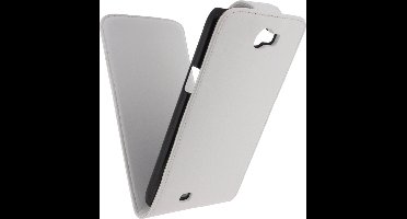 Xccess Leather Flip Case Samsung Galaxy Note II N7100 White