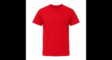 T-shirt Heren – 100% Katoen – Regular Fit – Casual Shirt – Comfortabel Dagelijks Gebruik - Rood - L