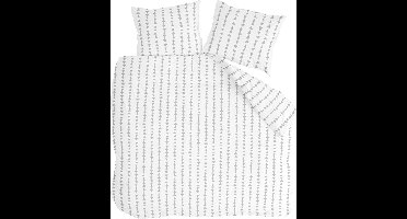 Customer Label Byrklund Dekbedovertrek Just Arrows - 200x220 - 100% Katoen - Wit / Grijs