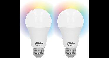 Alecto SMART-BULB10 DUO - Smart Verlichting - Wifi LED lamp - Energiezuinig - 2 stuks