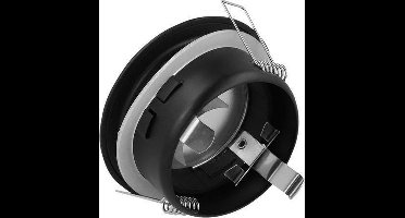 LED Line - OP=OP LED inbouwspot zwart rond - Badkamer IP44 - zaagmaat 73mm - buitenmaat 83mm