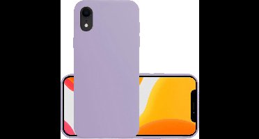 Hoesje - Geschikt voor Apple iPhone XR - Sterk & Shockproof - Hoes Cover - Siliconen Case - Lila