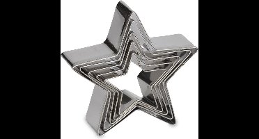 Patisse uitsteekvorm 5 delig Ster