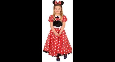 Kostuum Minnie Mouse kind - Maatkeuze: Maat 128