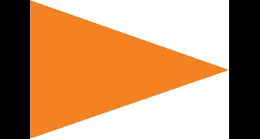 Oranje puntvlag 70x100cm