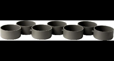 Gusta Metalen Theelichthouder 7 Stuks