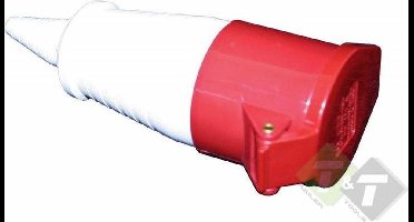 Contra stekker, 4 pins, 380 Volt, 32 Ampere