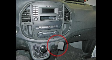 Brodit ProClip houder geschikt voor Mercedes Benz Vito 2015 - Angled mount