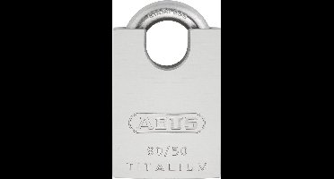 ABUS Hangslot titalium - 50mm - aluminium/RVS Beugel