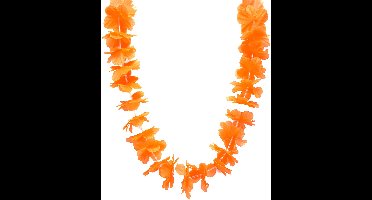 Vegaoo - Oranje Hawaii ketting