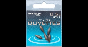 Drennan In-Line Olivette - Lood - 0.5g - Brons