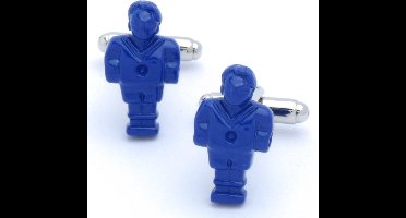 Manchetknopen - Tafelvoetbal Mannetje Blauw