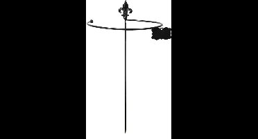 Esschert Design Plantensteun Franse Lelie 61,6 Cm Staal Zwart