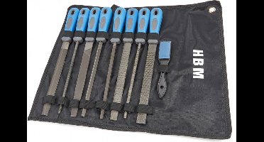 HBM 9-delige vijlenset en raspenset