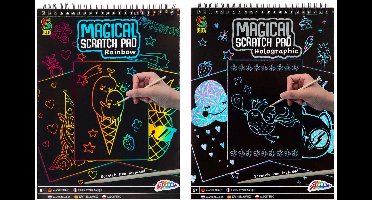 Magical Scratch Pad A4 - Rainbow