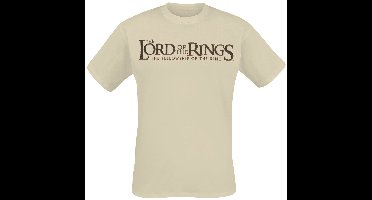 The Lord Of The Rings Map - Oversize Heren T-shirt - zand - XL