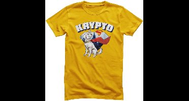 Superman 2025 - Krypto The Superdog Heren T-shirt - geel - L