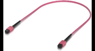Ubiquiti UACC-OFC-MA-MPMP-0.5M-10 InfiniBand en Glasvezelkabel 0,5 m Roze