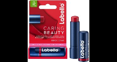Labello Lippenbalsem Caring Beauty Red - 3 x 5.5 ml - Voordeelverpakking