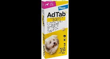 AdTab Hond - 56 mg - 1,3-2,5 kg - 2 x 3 tabletten