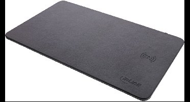 InLine® Mouse pad, wireless charging, 370x225x7mm, black