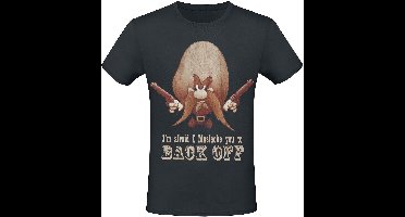 Looney Tunes I'm Afraid I Mustache You To Back Off Heren T-shirt - zwart - S