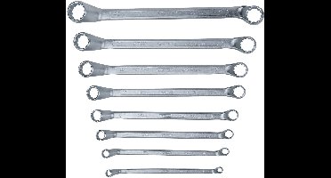 KS TOOLS Dubbele ringsleutelset cranked 8 st. 6-22 mm - 517.0248