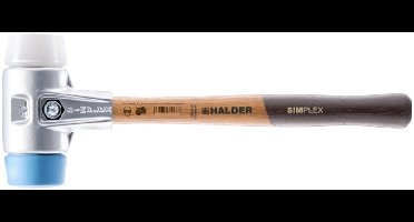 Halder SIMPLEX soft-gezichtshamer met aluminium behuizing en hout...