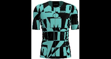 Santini Enigma X Ironman Korte Mouw Wielertrui Groen S Man