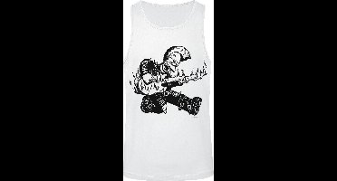 The Simpsons Homer with Guitar Heren Tanktop - wit - M