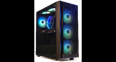 Intel i5 6-Core Allround RGB MESH Game PC (Minecraft, Roblox en Fortnite op hoge settings) met GeForce RTX 3050 Videokaart|16GB RAM|500GB SSD|i5-12400|WIFI en Bluetooth|Windows 11 PRO