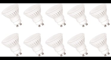 Spectrum LED Lamp GU10 230V 10W - 930 Lumen - 6000K Koud wit - Helder daglicht - Energiezuinig - 10 stuks