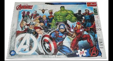 Trefl Marvel Avengers Puzzel met Frame - 30 stukjes