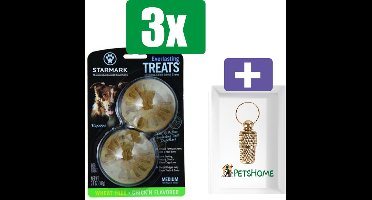 Starmark Everlasting Treats Veggie Kip - Large - 3 stuks - Inclusief PetsHome Goudkleurige Adreskoker