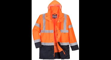 Portwest Hi-Vis Essential 5-in-1 jack S766 - Oranje/Marine - XL