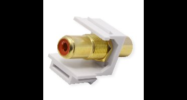 VALUE RCA keystone-koppeling, kunststof, rood