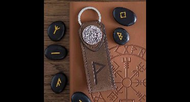 Something Different - Joy Viking Rune Faux Leather Sleutelhanger - Multicolours