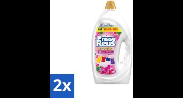 2 x Frisse Reus - Vloeibaar Wasmiddel - Orchidee - Gekleurde Was - 65 Wasbeurten - Wasmiddel - Orchidee Geur - Wasverzachter - Vlekkenverwijderaar - Energiebesparing