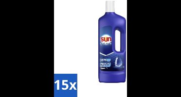 15 x Sun Spoelglans Normaal 750 ml - Spoelglans - Vaatwasmachine - Vaat Drogen - Vaat Schoonmaken - Vaat Glans