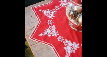 Vervaco - Vorm tafelkleed kit - 75 x 75cm - Kerstboom - PN-0223333