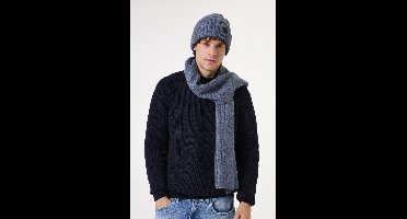 GARCIA Heren Effen Sjaal Blauw
