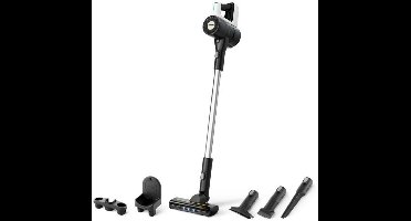 Kärcher VCS 3 Nano Steelstofzuiger - Draadloos - Accu looptijd 40 min - Draaibaar scharnier met Auto-sense intelligente vuildetectie - HEPA filter geschikt voor harde vloeren zoals steen, laminaat, linoleum, PVC maar ook tapijt