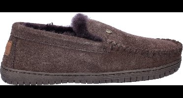 Warmbat Grizzly Suede Heren Sloffen - Choco