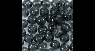 Creativ Company CC Glas Kralen 4 mm Grijs 45 stuks.