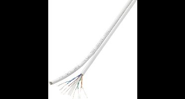 TRU COMPONENTS Duplex-Netwerkkabel CAT 6 F/UTP 8 x 2 x 0.196 mm² Wit 100 m