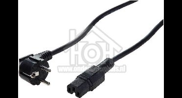 Universeel Snoer apparaat -CEE- 2m zwart hittebestendig 3x1 120gr. 7017252V