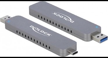 Delock External Enclosure for M.2 NVME PCIe SSD with USB Type-C™ and Type-A male