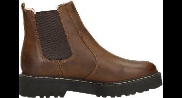 Palpa Riviera Enkellaarsjes Plat - Cognac - Maat 42